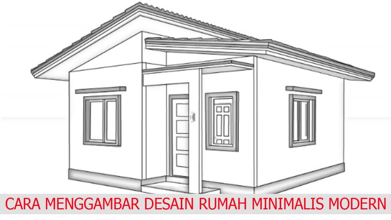 Cara Menggambar Sketsa Rumah Dengan Pensil - KibrisPDR