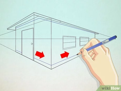 Detail Cara Menggambar Sketsa Rumah Dengan Pensil Nomer 31