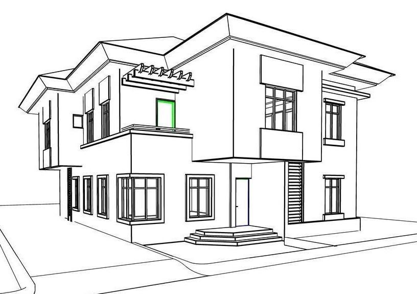 Detail Cara Menggambar Sketsa Rumah Dengan Pensil Nomer 5