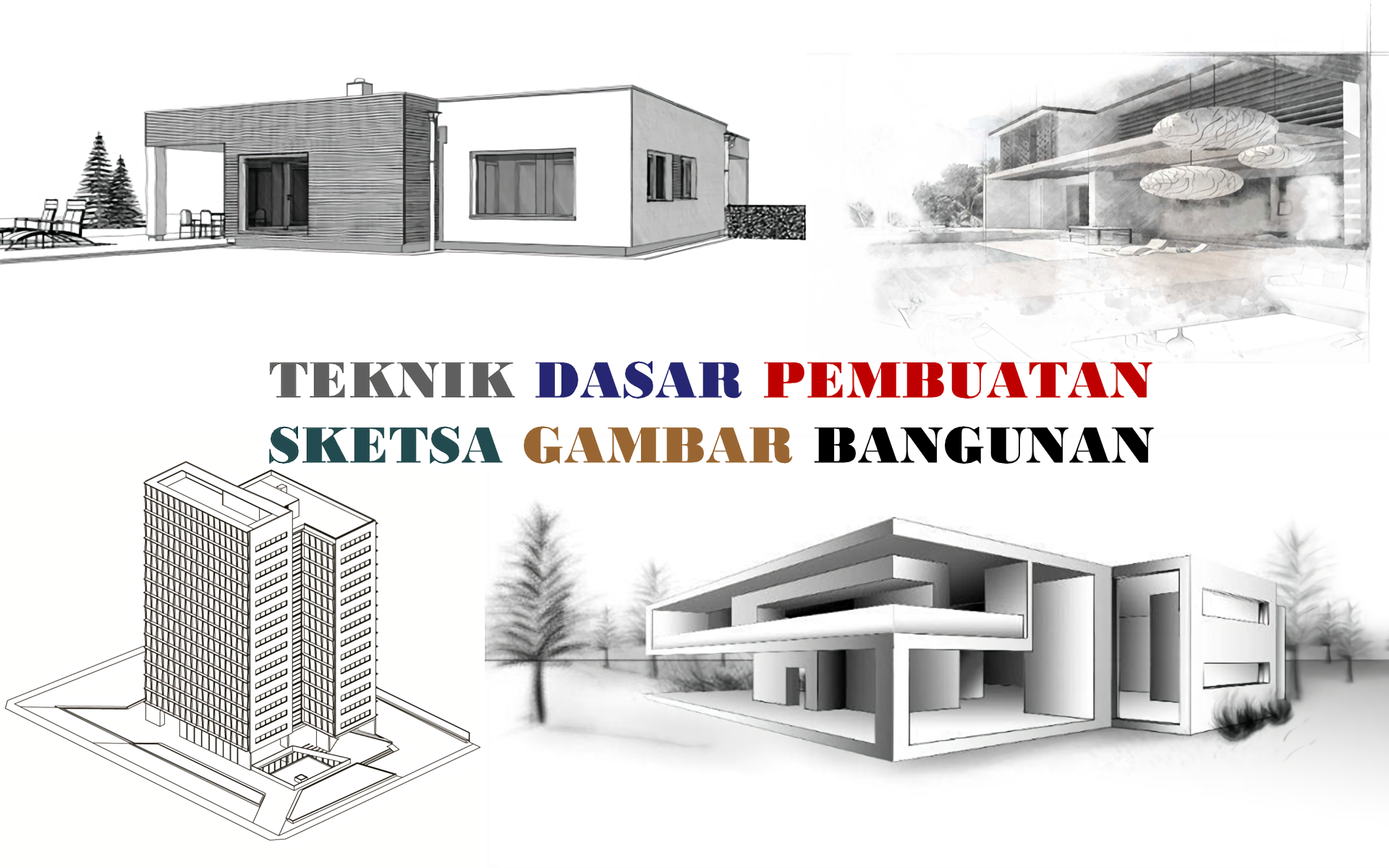 Detail Cara Menggambar Sketsa Rumah Dengan Pensil Nomer 43