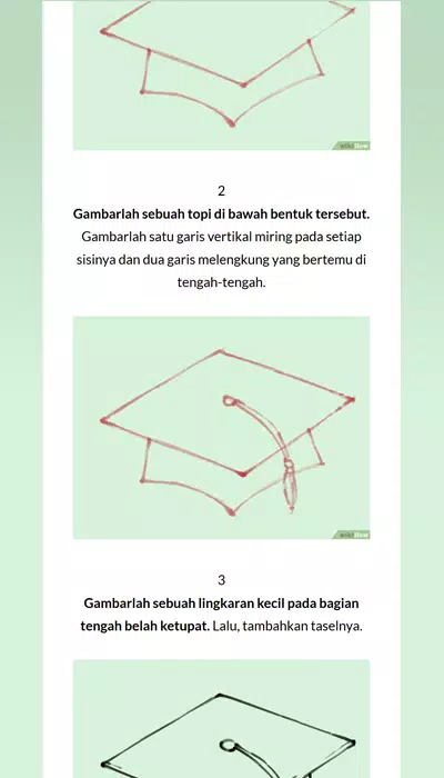 Download Cara Menggambar Topi Wisuda Nomer 6