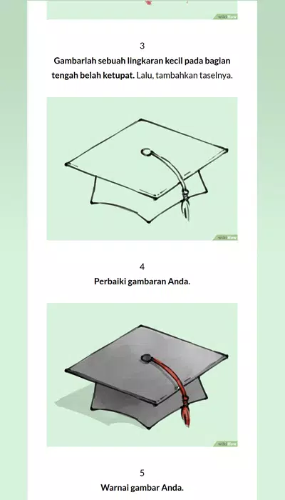 Detail Cara Menggambar Topi Wisuda Nomer 9