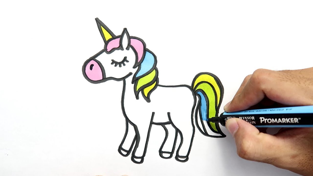 Detail Cara Menggambar Unicorn Lucu Nomer 11
