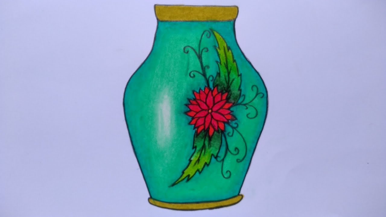 Detail Cara Menggambar Vas Bunga Yang Mudah Nomer 7