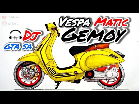 Detail Cara Menggambar Vespa Nomer 21