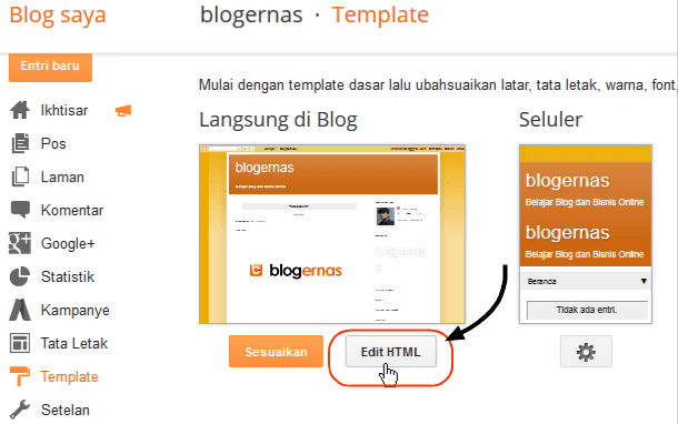 Detail Cara Mengganti Template Blog Nomer 36