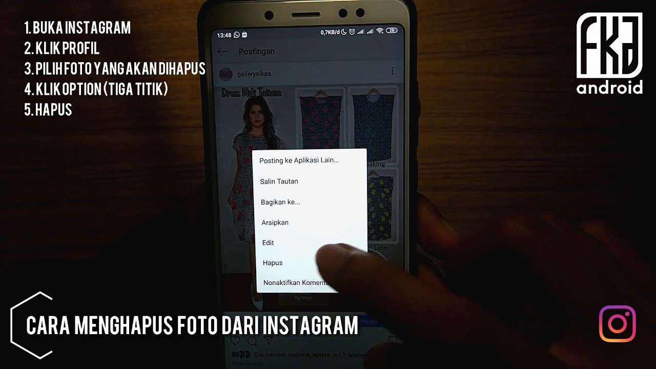 Detail Cara Menghapus Foto Konsep Di Instagram Nomer 14