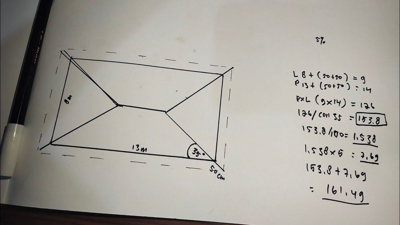 Detail Cara Menghitung Atap Rumah Limas Nomer 5