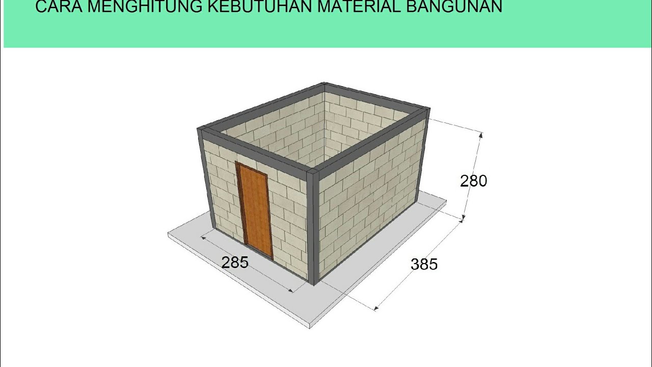Detail Cara Menghitung Kebutuhan Material Bangunan Rumah Nomer 2
