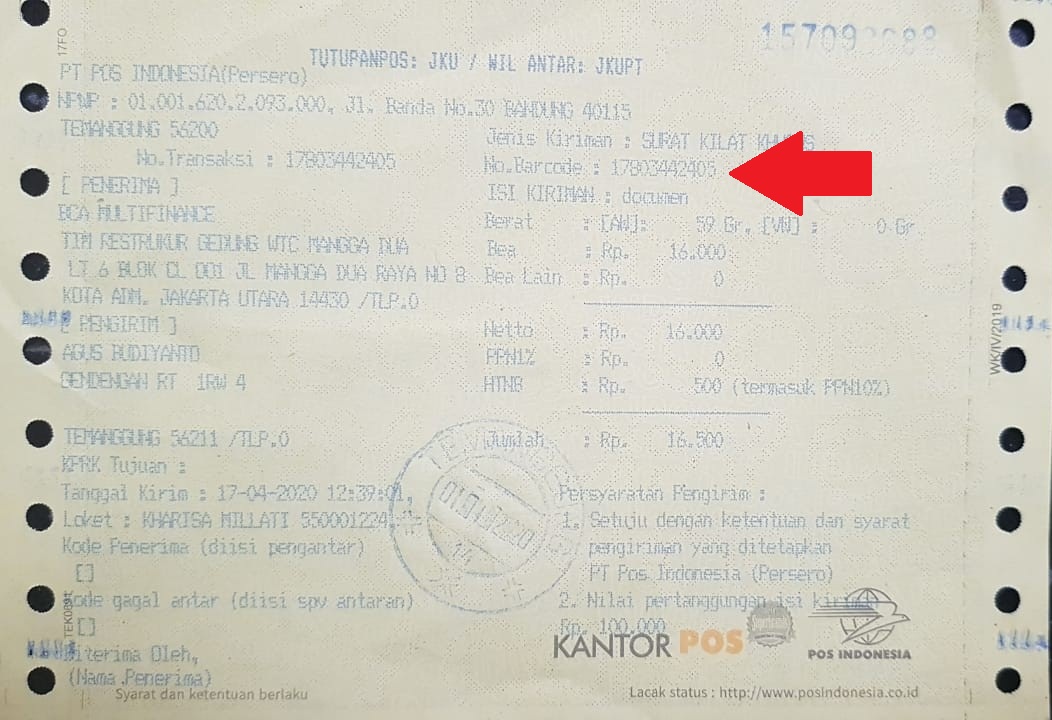 Detail Cara Mengirim Surat Di Kantor Pos Nomer 29