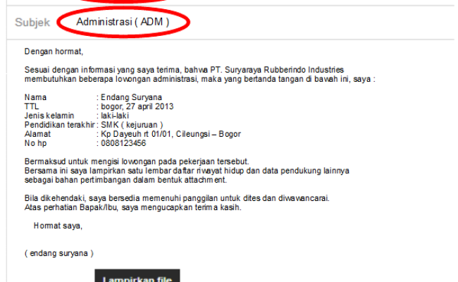 Detail Cara Mengirim Surat Lamaran Melalui Email Nomer 22