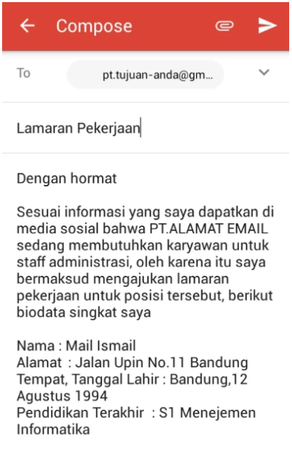 Detail Cara Mengirim Surat Lamaran Melalui Email Nomer 30