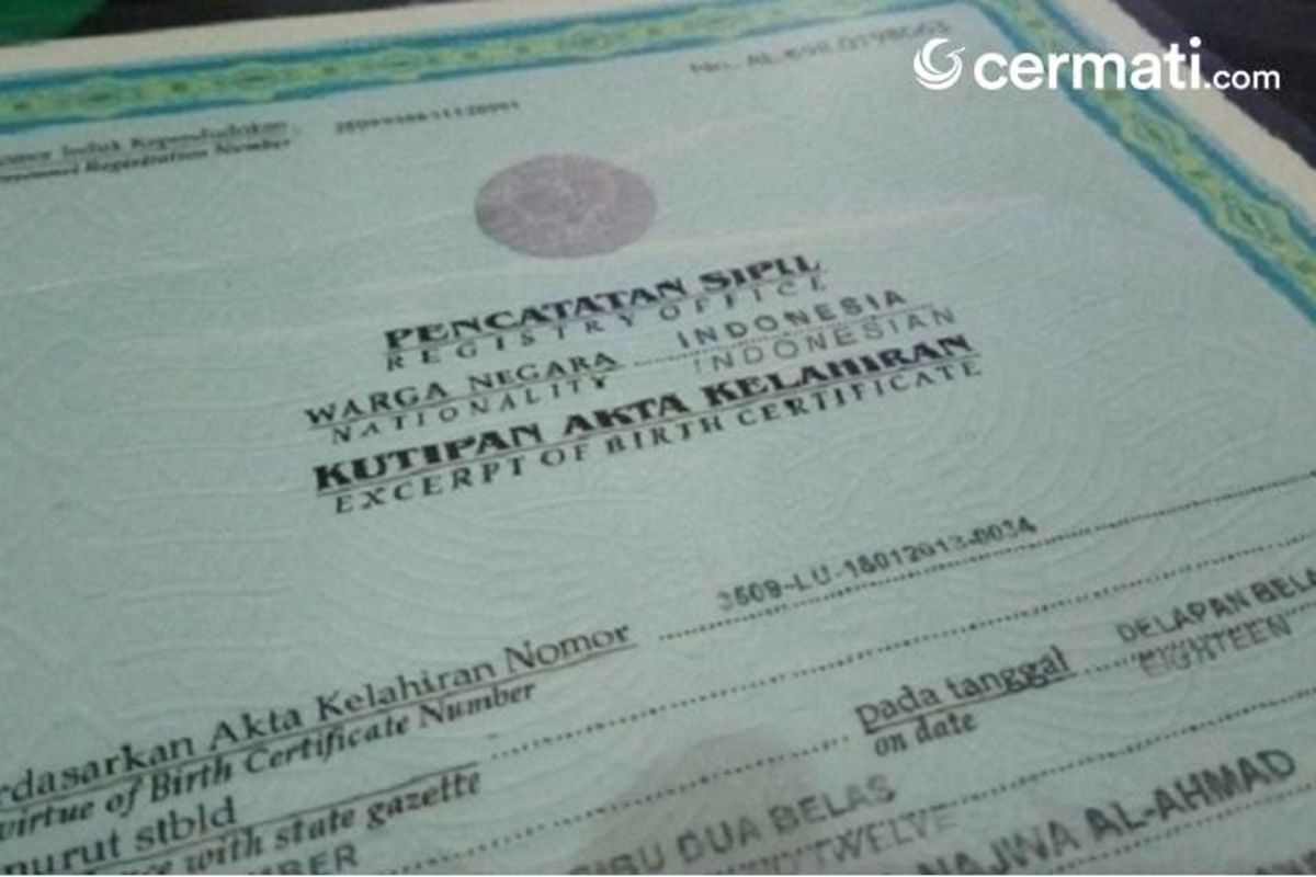 Detail Cara Mengisi Surat Keterangan Kelahiran Nomer 36