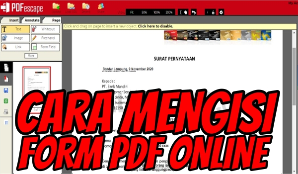 Detail Cara Mengisi Surat Pernyataan Nomer 42