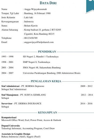 Detail Cara Mengisi Surat Riwayat Hidup Nomer 29