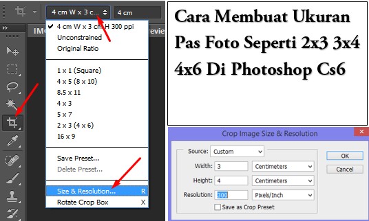 Detail Cara Mengubah Foto 4x6 Menjadi 3x4 Di Photoshop Nomer 2