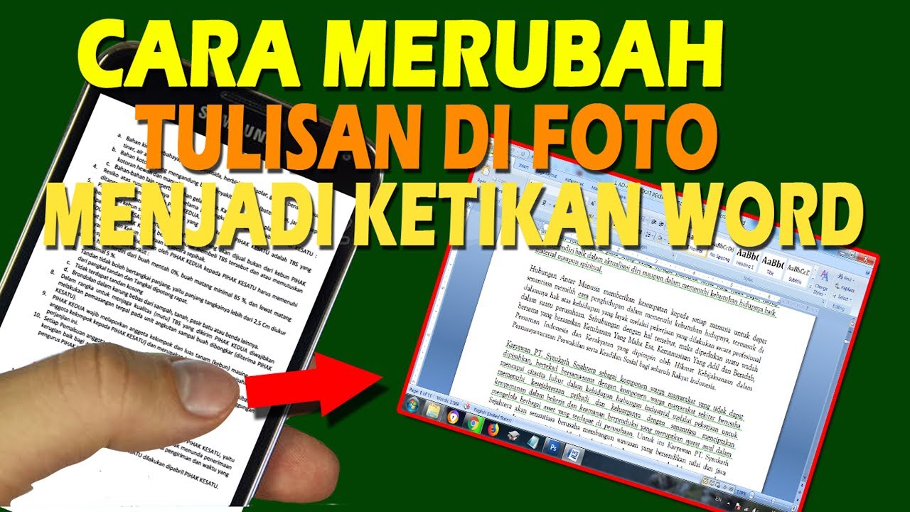 Detail Cara Mengubah Foto Menjadi Word Nomer 4