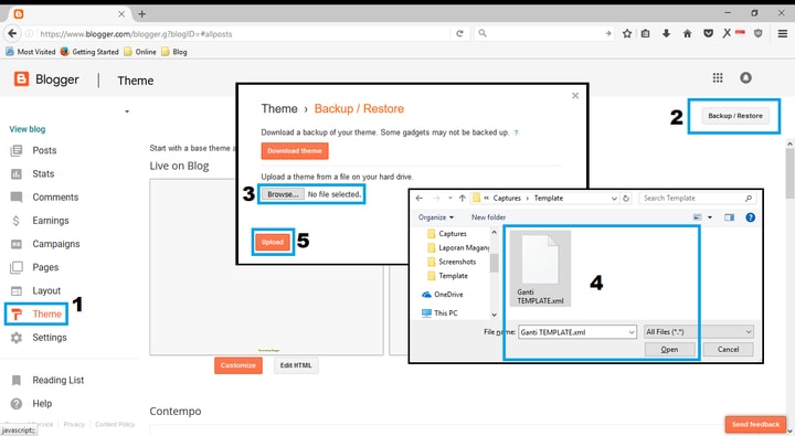 Detail Cara Mengubah Template Pada Blogger Nomer 23