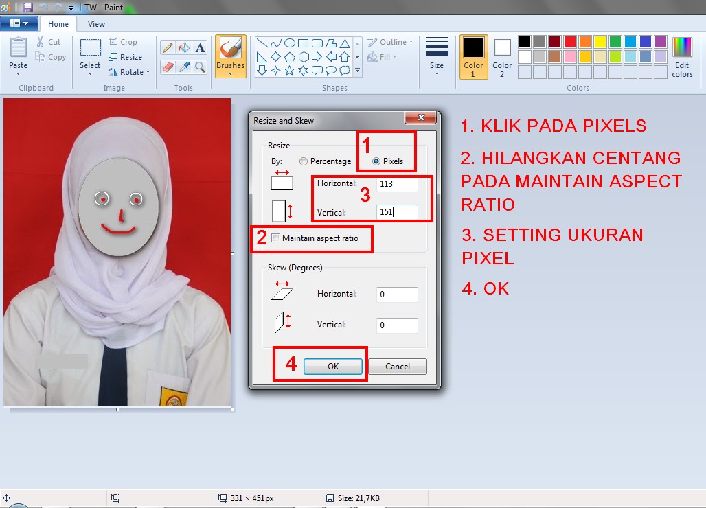 Detail Cara Mengubah Ukuran Foto Di Paint Nomer 23