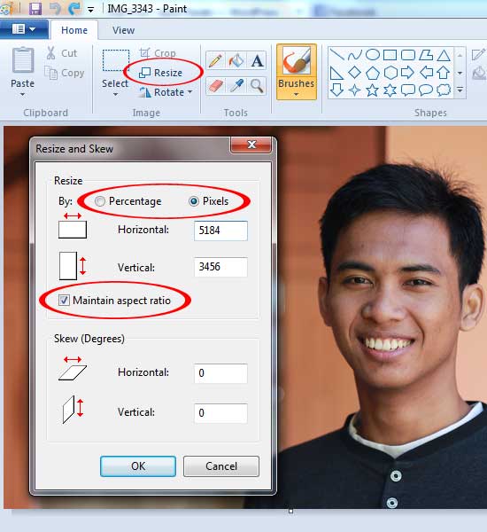 Detail Cara Mengubah Ukuran Foto Di Paint Nomer 28