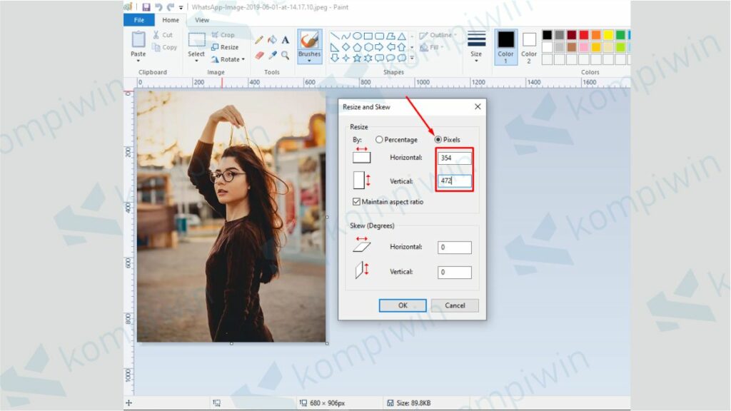 Detail Cara Mengubah Ukuran Foto Di Paint Nomer 8