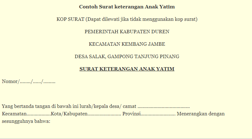 Detail Cara Mengurus Surat Keterangan Tidak Mampu Nomer 27