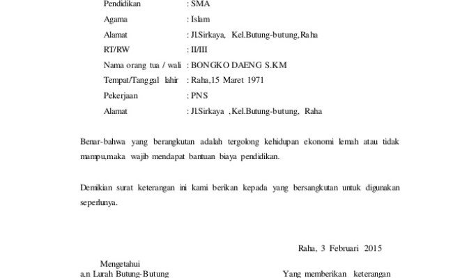 Detail Cara Mengurus Surat Keterangan Tidak Mampu Nomer 28