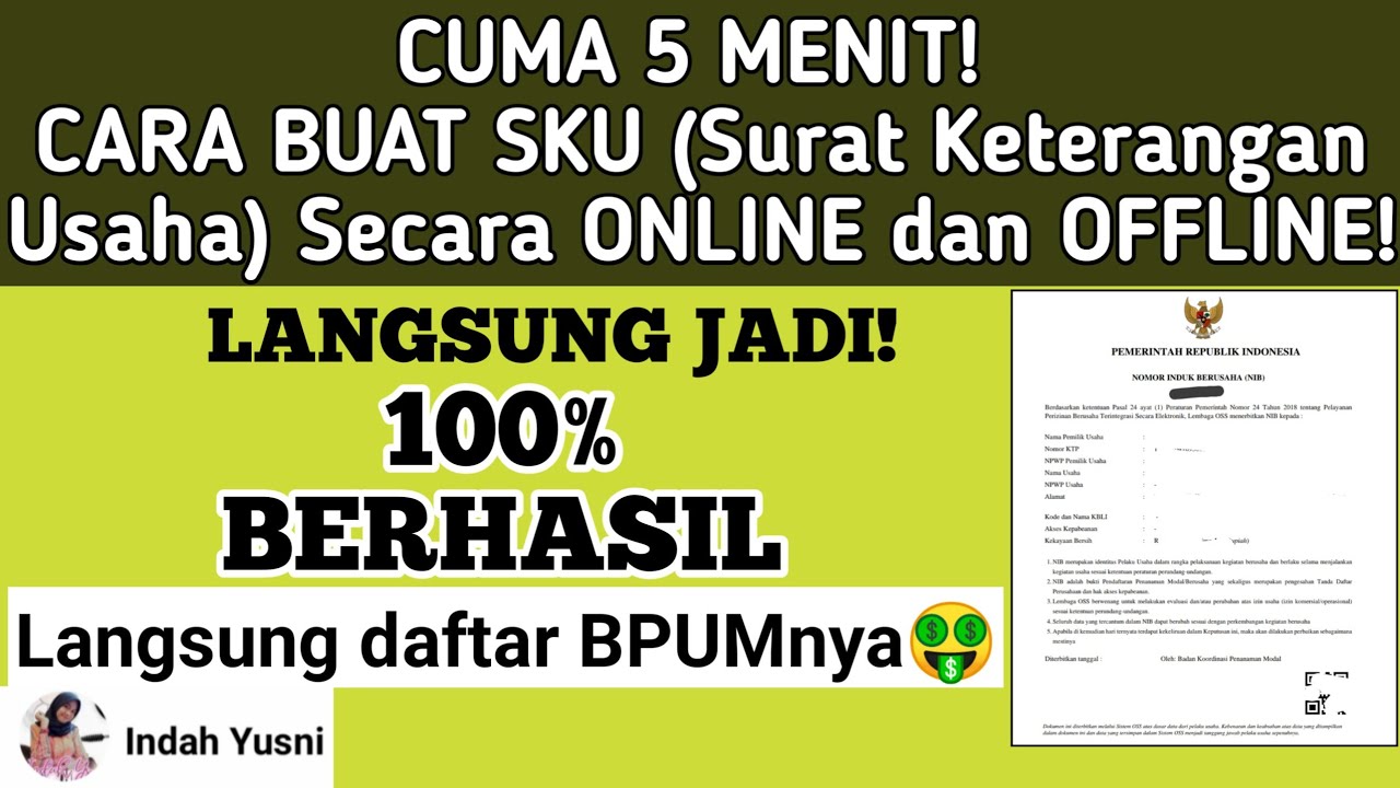 Detail Cara Mengurus Surat Keterangan Usaha Nomer 20