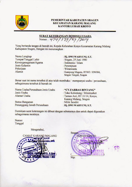 Download Cara Mengurus Surat Keterangan Usaha Nomer 47