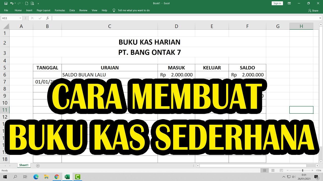 Detail Cara Menulis Buku Kas Nomer 51