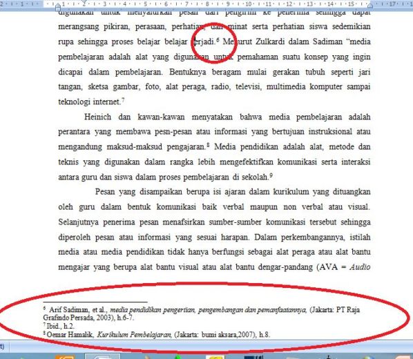 Detail Cara Menulis Footnote Dari Buku Nomer 7