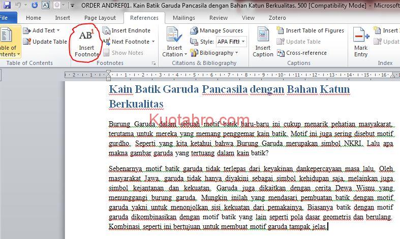 Detail Cara Menulis Footnote Dari Buku Nomer 11