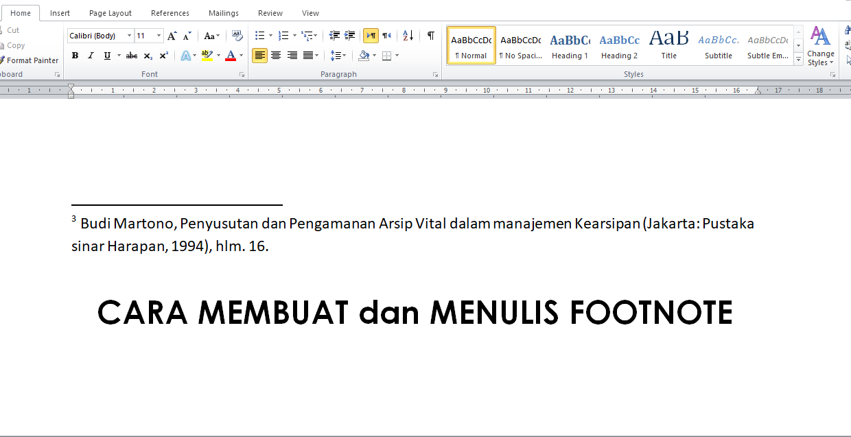 Detail Cara Menulis Footnote Dari Buku Nomer 38