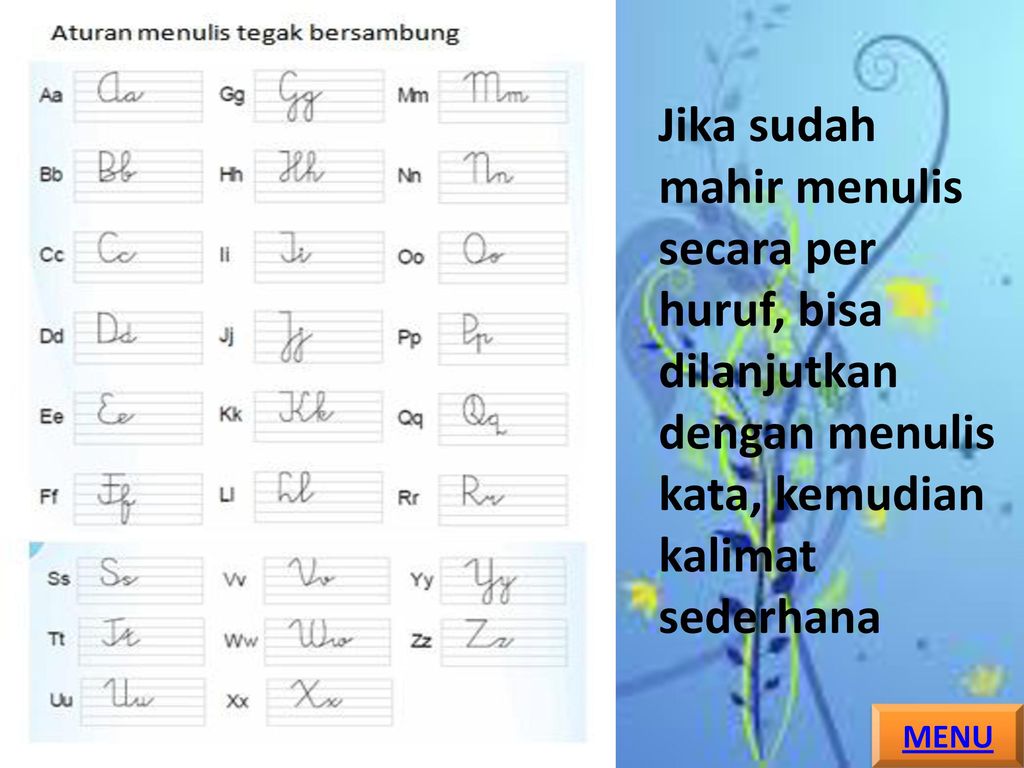 Detail Cara Menulis Huruf Sambung Di Buku Garis Tiga Nomer 19