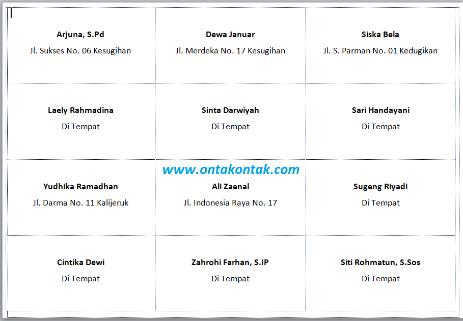 Detail Cara Menulis Nama Di Undangan Yang Benar Nomer 19