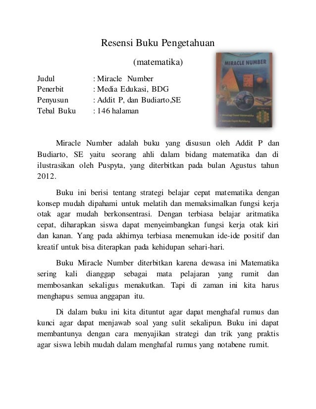Detail Cara Menulis Resensi Buku Pengetahuan Nomer 3