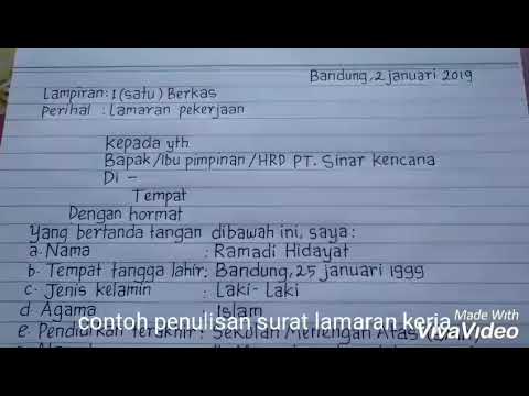 Detail Cara Menulis Surat Lamaran Nomer 50