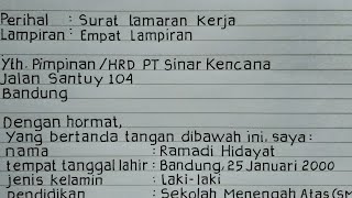 Detail Cara Menulis Surat Lamaran Pekerjaan Yang Baik Dan Benar Nomer 45