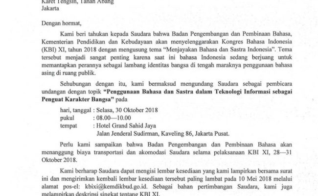 Detail Cara Menulis Surat Yang Benar Nomer 34