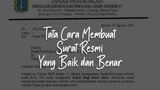 Detail Cara Menulis Surat Yang Benar Nomer 40