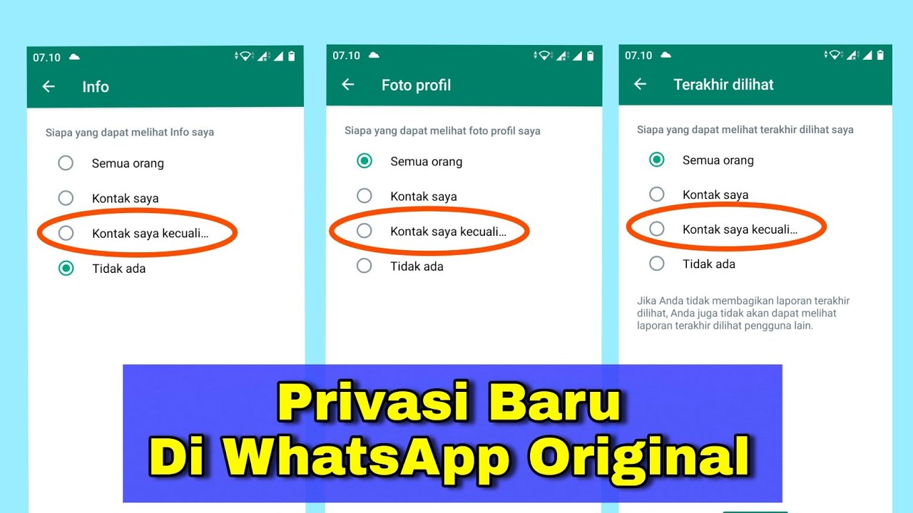 Detail Cara Menyembunyikan Foto Profil Teman Di Whatsapp Nomer 7