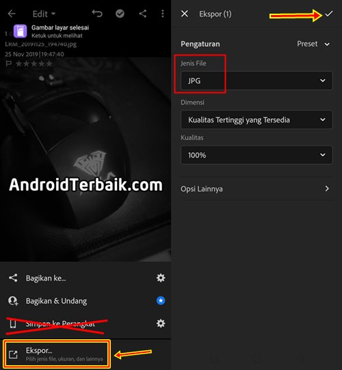 Cara Menyimpan Foto Lightroom Ke Galeri Hp - KibrisPDR
