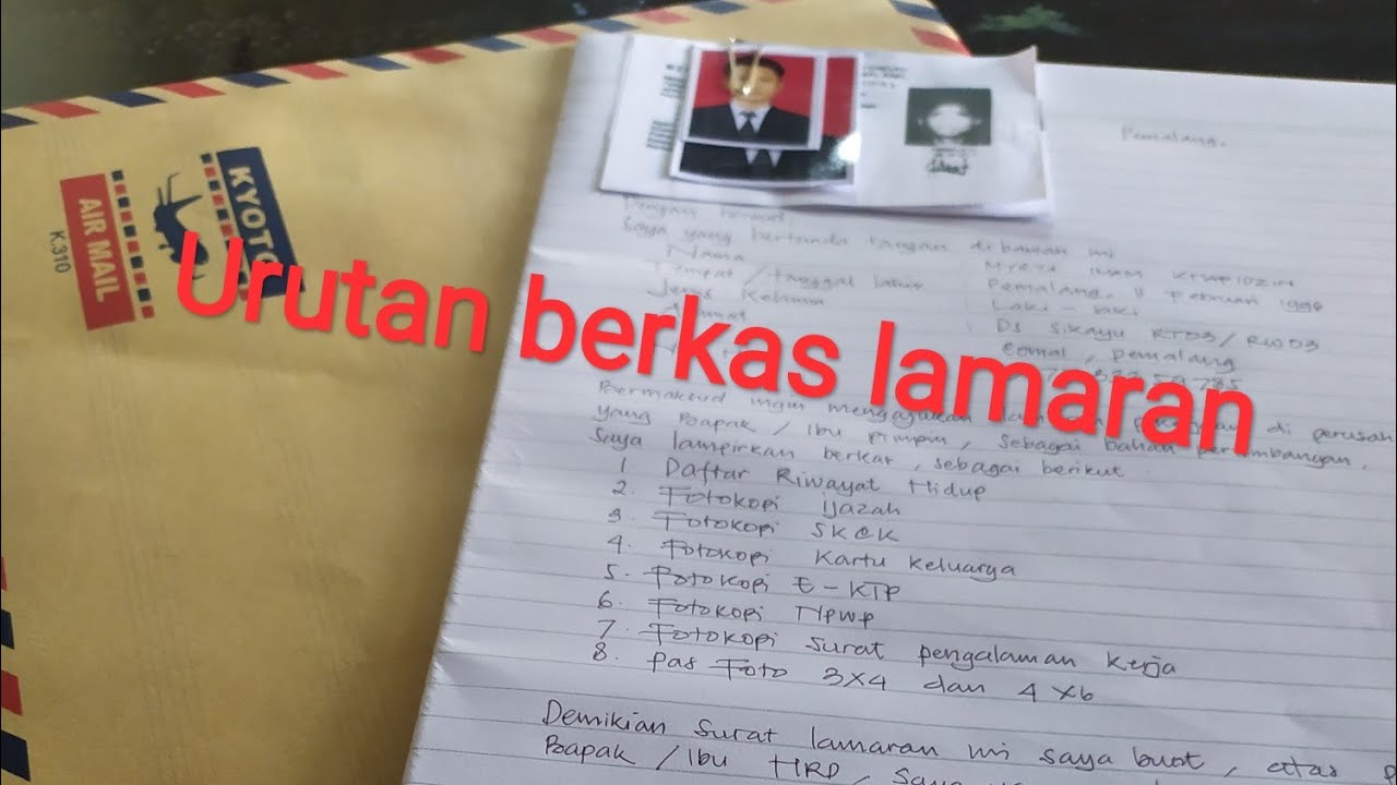 Cara Menyusun Surat Lamaran Kerja - KibrisPDR