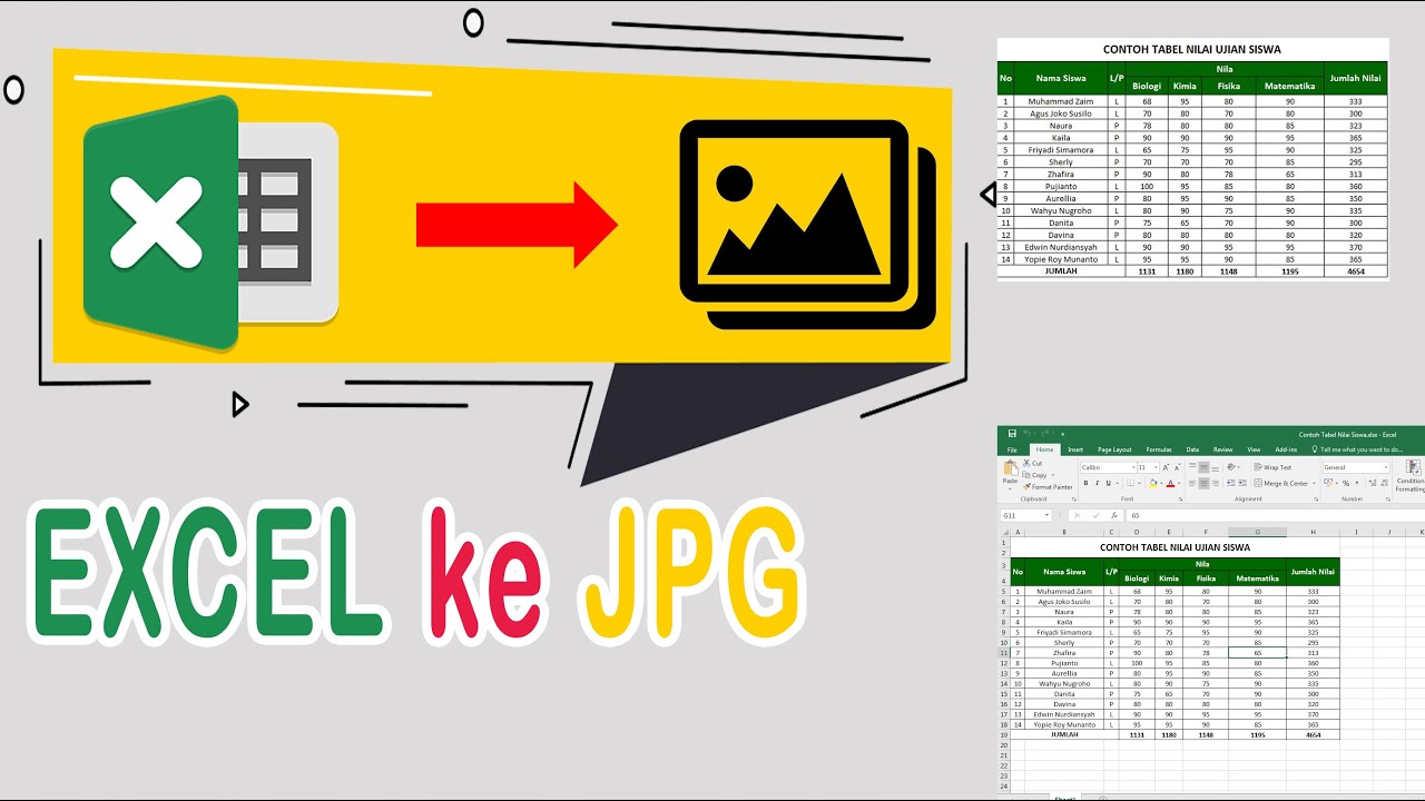 Detail Cara Merubah Foto Ke Excel Nomer 2