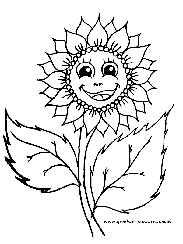 Detail Cara Mewarnai Bunga Matahari Nomer 36