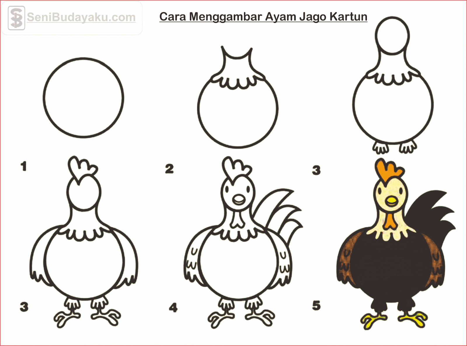 Detail Cara Mewarnai Gambar Ayam Nomer 22