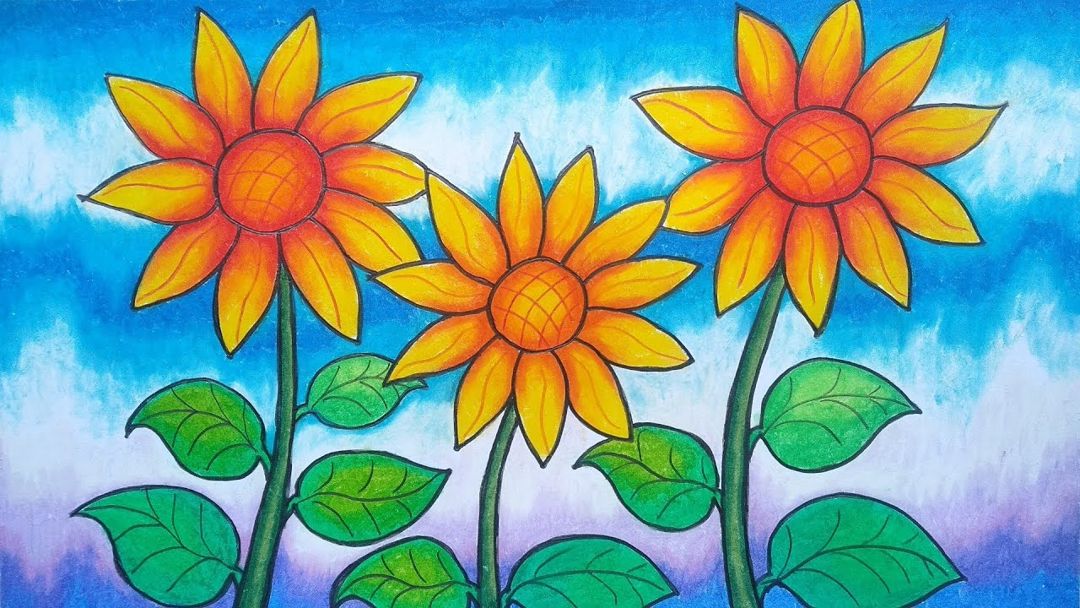 Detail Cara Mewarnai Gambar Bunga Mawar Dengan Crayon Nomer 30