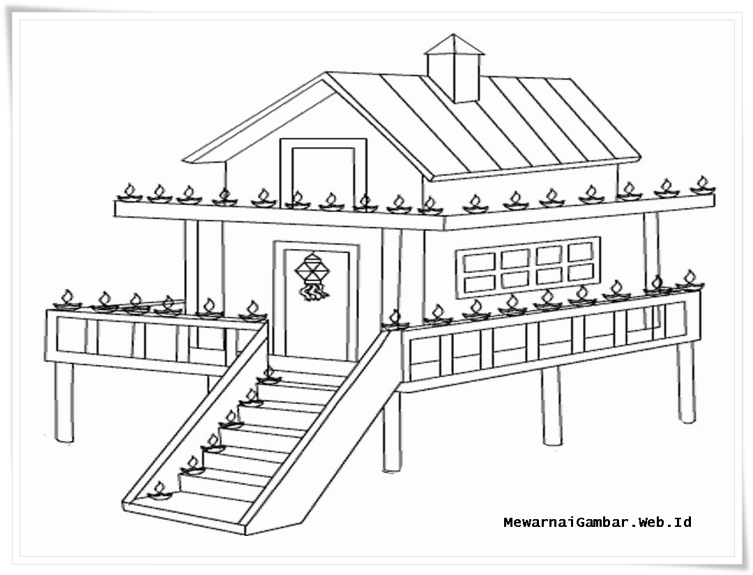 Detail Cara Mewarnai Rumah Nomer 51