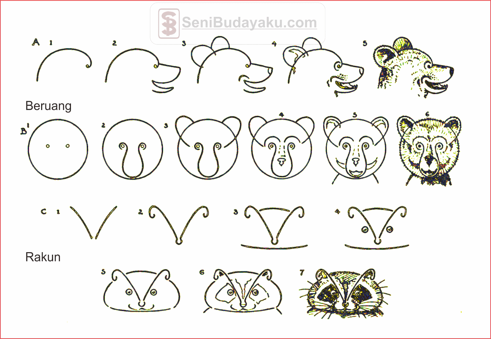 Detail Cara Mudah Gambar Hewan Nomer 43