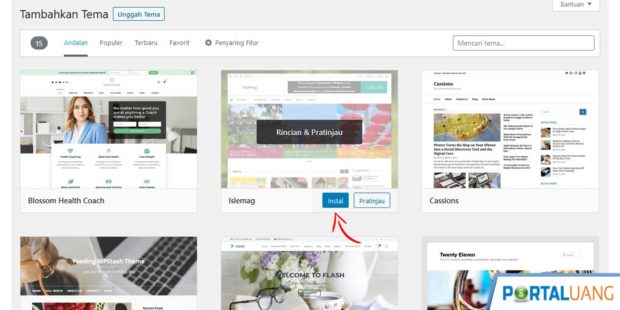 Detail Cara Pasang Template Wordpress Nomer 50